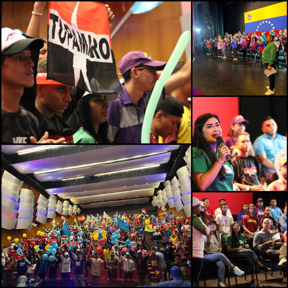#04Mar 📸 La juventud del Movimiento Revolucionario Tupamaro Participó en el "1er Encuentro Nacional de la Juventud del #GPPSB" junto al Gobernador del Estado Miranda <a href="/HectoRodriguez/">Héctor Rodríguez C.</a> en el Teatro Bolívar. ¡Juntos  consolidando la Gran Misión Juventud Venezuela 🇻🇪

#ChavezInfinito