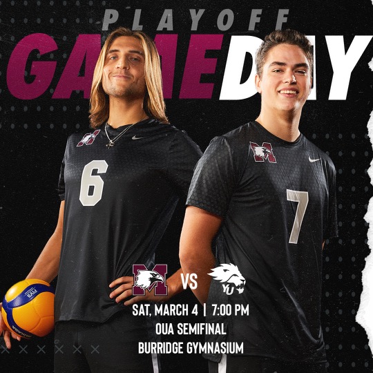 MVB🏐: Head to the Burridge for tonight's OUA semifinal game as the Marauders take on the Lions

MAC vs YRK
Game Time: 7pm

📺: oua.yaretv.com/watch/mcmaster…
📊: ouastats.prestosports.com/sports/mvball/…

#GoMacGo🦅