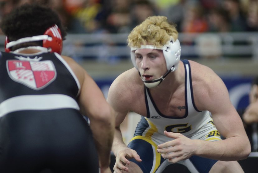 dylanjespersen's tweet photo. And one of the most controversial endings of the whole weekend, Louden Stradling loses his perfect season and back-to-back state championships after being knocked unconscious by a head butt. 

Not a wrestling know it all but hard to feel like the kid got the fair shot he deserved https://t.co/Q9SxlQGNSj