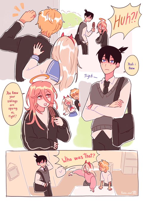More school AU stuff! Aki and his siblings 