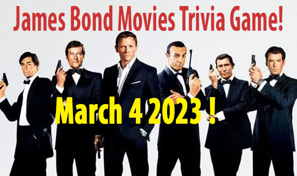 SpyNavigator's tweet photo. A BIG thank you for all who played the James Bond Movie Trivia game today! 

Congrats to Graham Thubron &amp; John Moss who tied at 21 correct of 27! 
Next April 1st 2023!
 #JamesBondMovies #JamesBondTrivia  #movietrivia  #JamesBond #JamesBondTriviaGames  #BondTrivia #jamesbond007 https://t.co/OtFCEnXUNx
