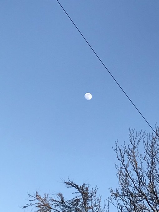 The moon 🌝 &amp; the sun 🌞 was out today at the same time &amp; it was FULL 💪🏿 it was like 6PM when I took this<a href="/tag/chattanooga"class="tags"><span>#chattanooga</span></a>