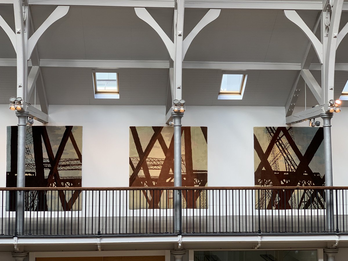 lucynorris1's tweet image. Forth Rail Bridge tapestries at Dovecot Studios #forthrailbridge #tapestry #dovecot