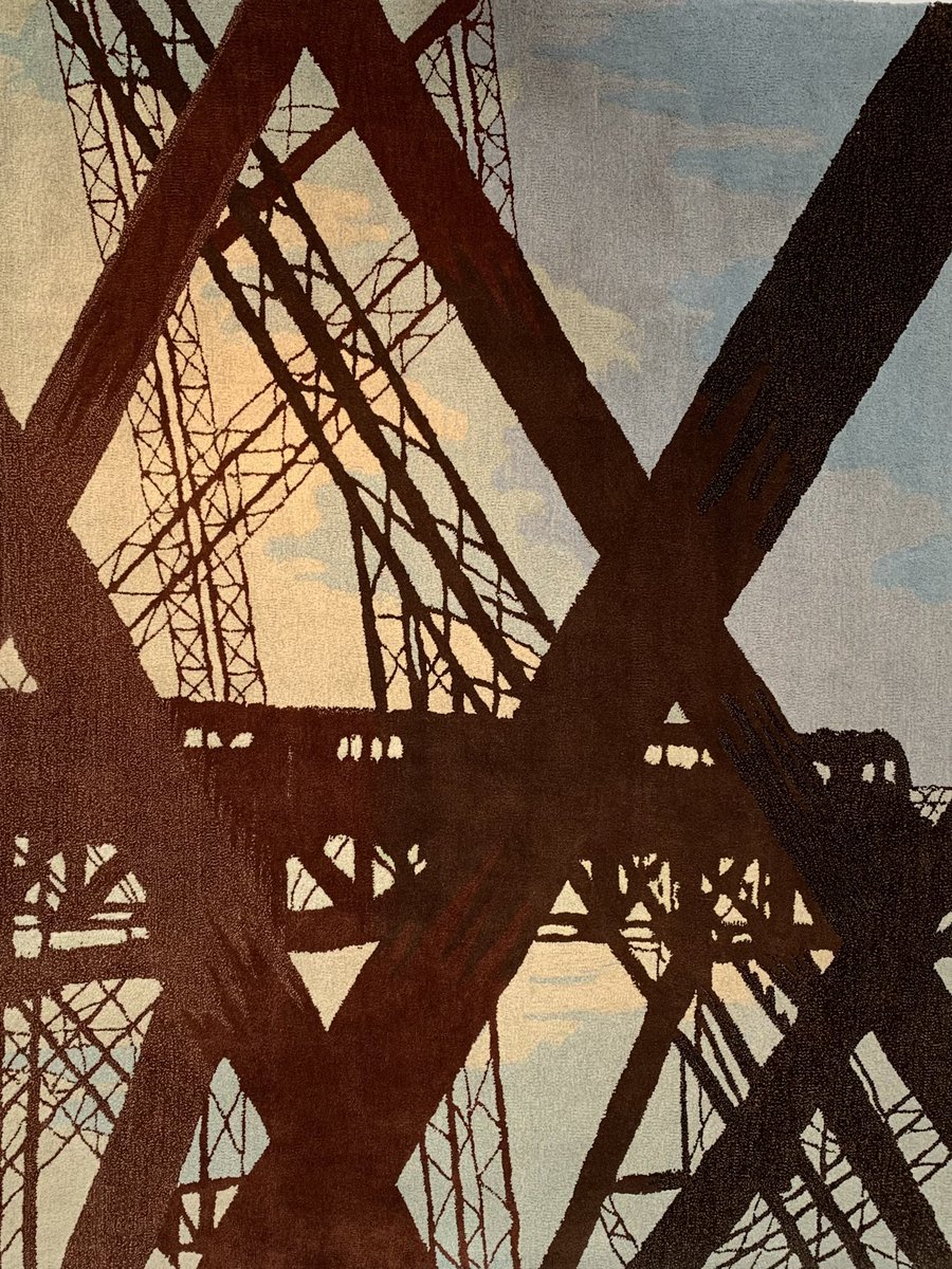 lucynorris1's tweet image. Forth Rail Bridge tapestries at Dovecot Studios #forthrailbridge #tapestry #dovecot