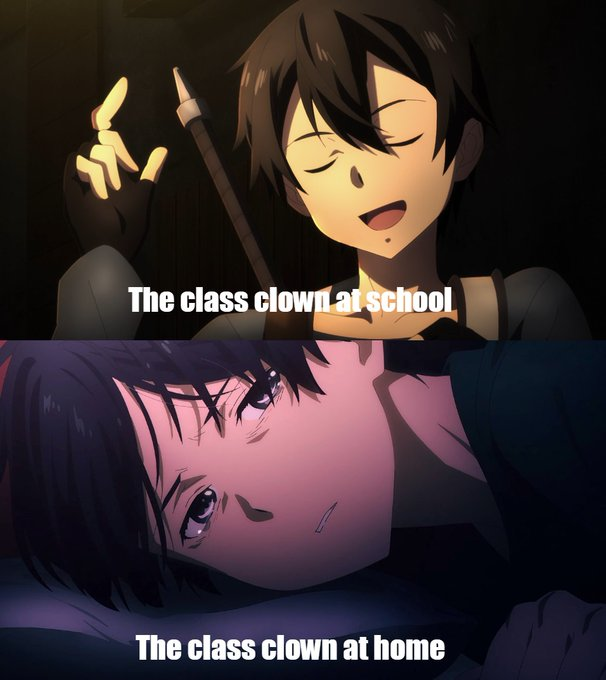 RenanSintese13's tweet photo. #sao_anime 
Tragedy and Comedy are two sides of the same coin. https://t.co/oshd6ZtMp1