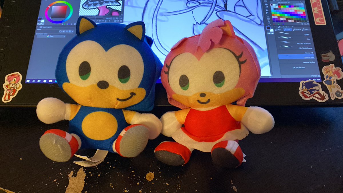BasuraLeche's tweet photo. Obligatory SonAmy dump of silly random stuff I have LMAO😙💙💖 https://t.co/LqBGHH8622