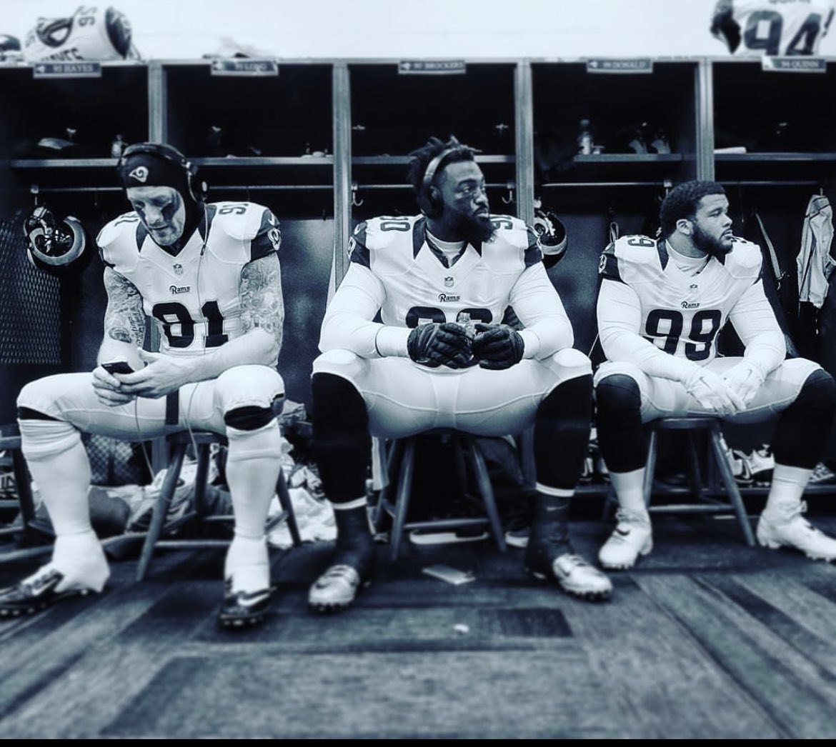 STLRamsHistory's tweet photo. Chris Long, Michael Brockers, Aaron Donald. (2015) #stlrams https://t.co/sxEwpZYymT