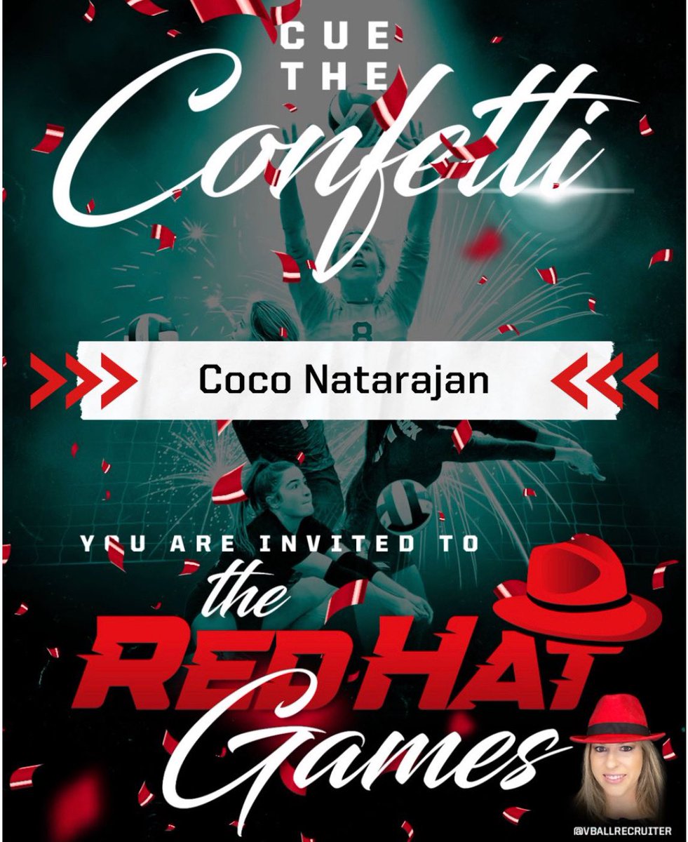 Official invite to The Red Hat Games!! Can’t wait 🥳🥳 <a href="/VBallrecruiter/">Kara Hill</a> <a href="/theredhatgames/">Kara Hill</a> @leopardvb <a href="/DriveNation_Dfw/">DriveNation_DFW</a>