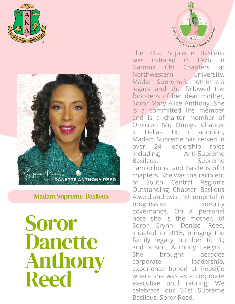 Xi Nu Omega celebrates our 31st Supreme Basileus during Women’s History Month.