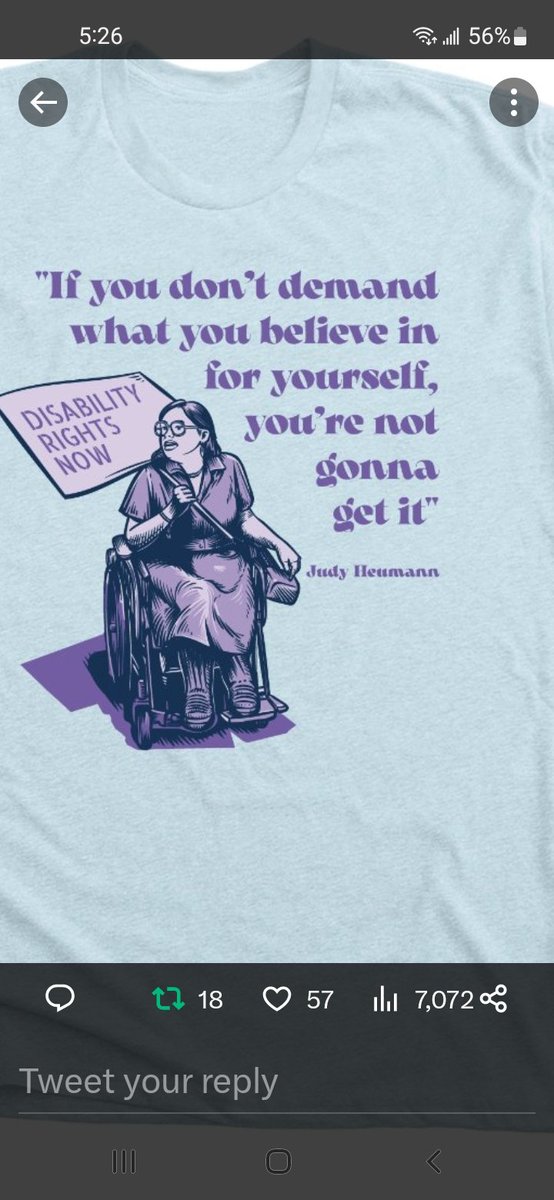 kyblueblood's tweet photo. Let this be a reminder to all of us from, Judy.
Rest in power. ๐
@judithheumann
#DisabilityRightsNOW https://t.co/ZSDAq3CI18