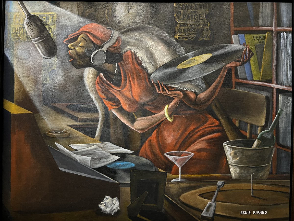 JersonHondall's tweet image. #ErnieBarnes ‘Where Music and Soul Live’ x #UTAArtistSpace. On view through April 1. Do not miss it.