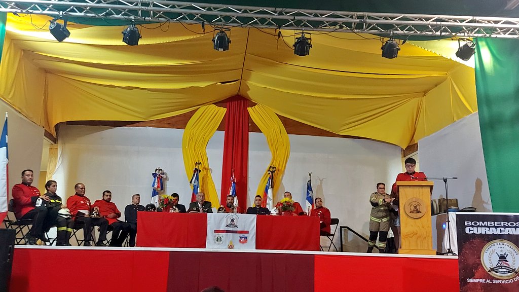 Ceremonia Solemne por aniversario n° 82 Cuerpo de Bomberos de Curacaví.