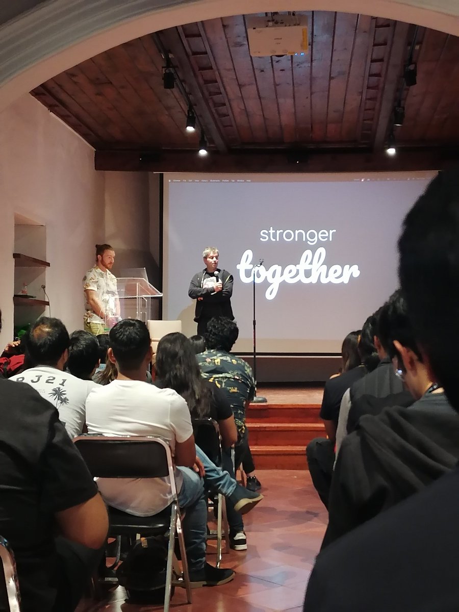 rugi's tweet image. Cerramos con una genial charla y un supremo mensaje de cierre.
Con
@FrancescoC y @whatyouhide
#CodeBeamMx #myelixirstatus
&lt;&lt;Stronger Together&gt;&gt;