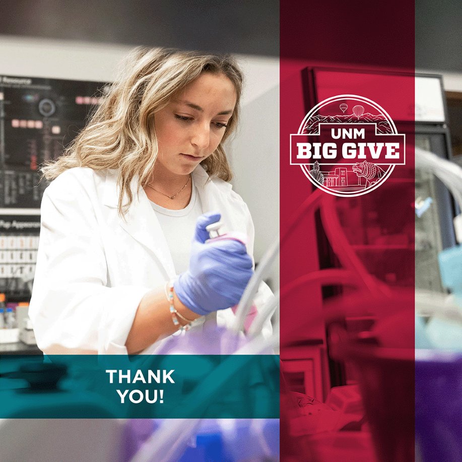 Thank you to each of you who contributed to the Big Give!  Go Lobos!