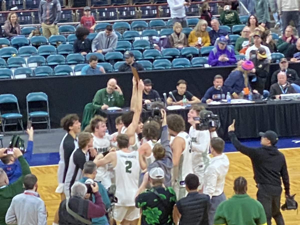 BiggPinkInFOCO's tweet photo. How it started… Lost a regular season game 4 weeks ago and they stormed our home court.  
How’s it going?  Onto Final 4.  #payback. Congrats @sabercathoops 😁🔥🤗💪🏼 https://t.co/MG111I12vh