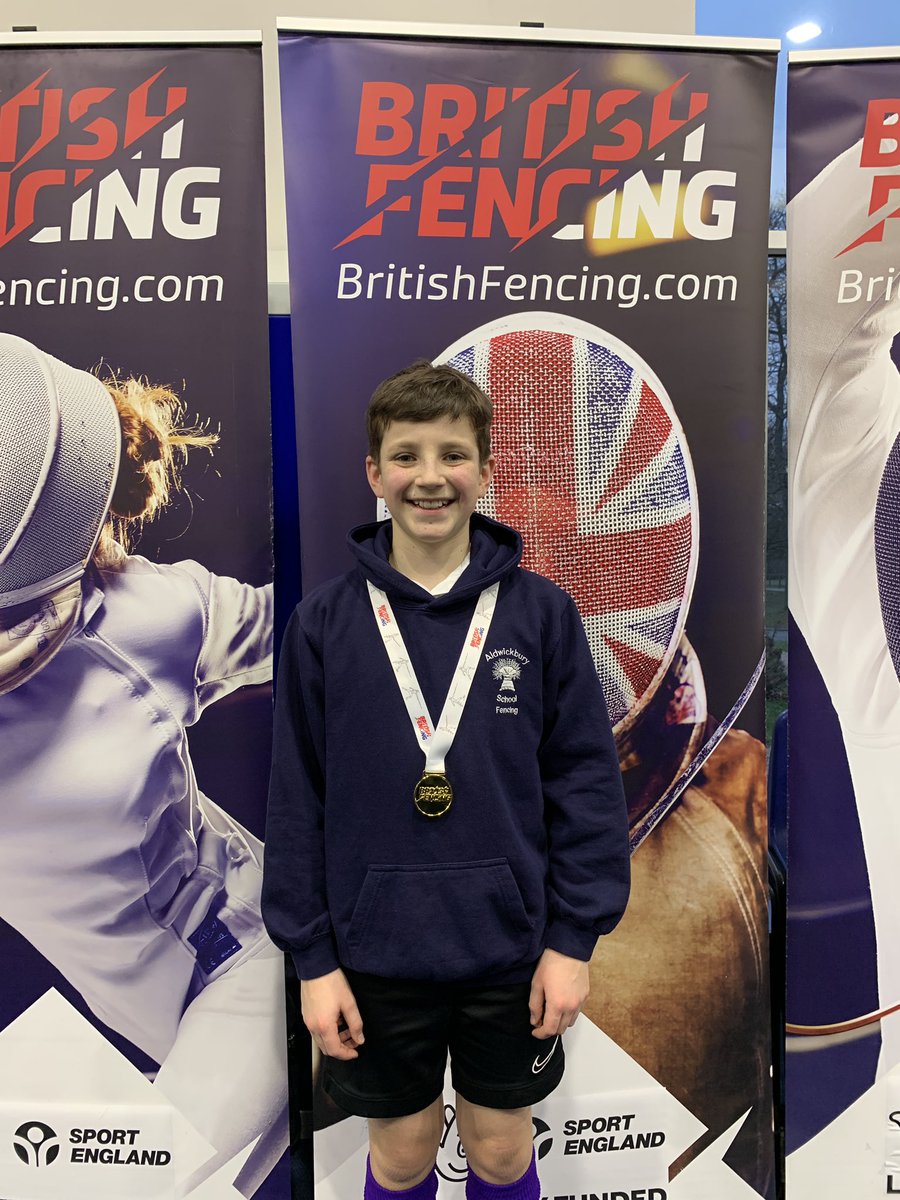 Together with his team mates, Charlie has earned a gold medal at the National Schools Team Championships!! Well done to the U13 Boys Sabre team from <a href="/aldwickbury/">Aldwickbury School</a> - very well deserved victory today 🥇🏆🥳