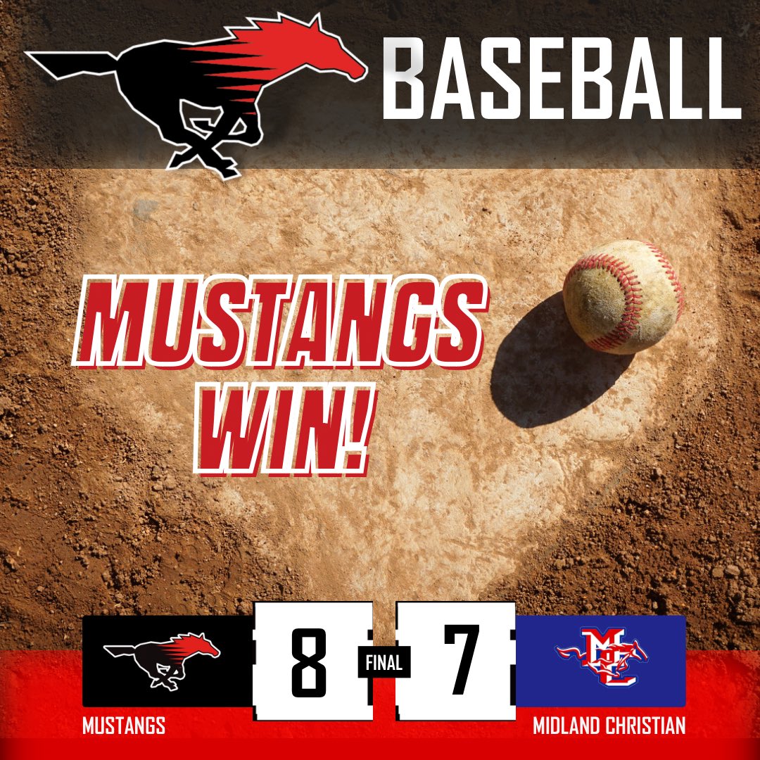 Mustangs knock off Midland Christian today, 8-7, to finish 4-1 in the Line Drive Classic! 

#InAClassOfOurOwn
