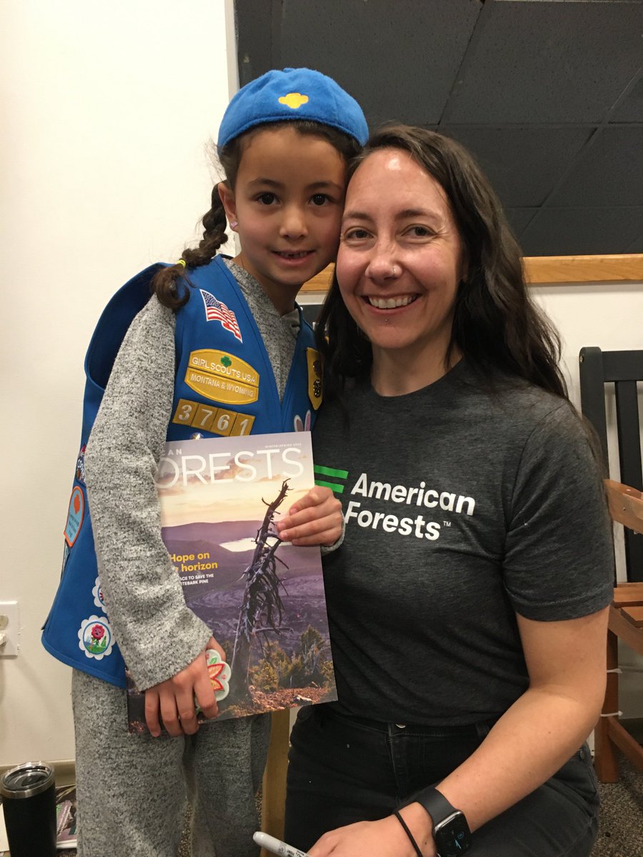 KaraUBall's tweet image. Today over 50 Girl Scouts of ⁦@GSMWcouncil⁩ promised to plant and protect trees to make their world a better place. Go Girl Scouts! ⁦@AmericanForests⁩ is proud to be your #GirlScoutTreePromise partner! ⁦@girlscouts⁩ ⁩ ⁦@EPansing⁩ #SaveTheWhitebarkPine