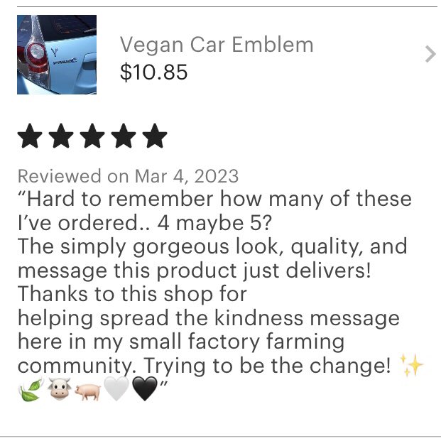 visiblyveg's tweet photo. Thanks for the fantastic ⭐️⭐️⭐️⭐️⭐️ review, Erika, and for spreading the #vegan love! 🌱 https://t.co/KK28Bj4wHu