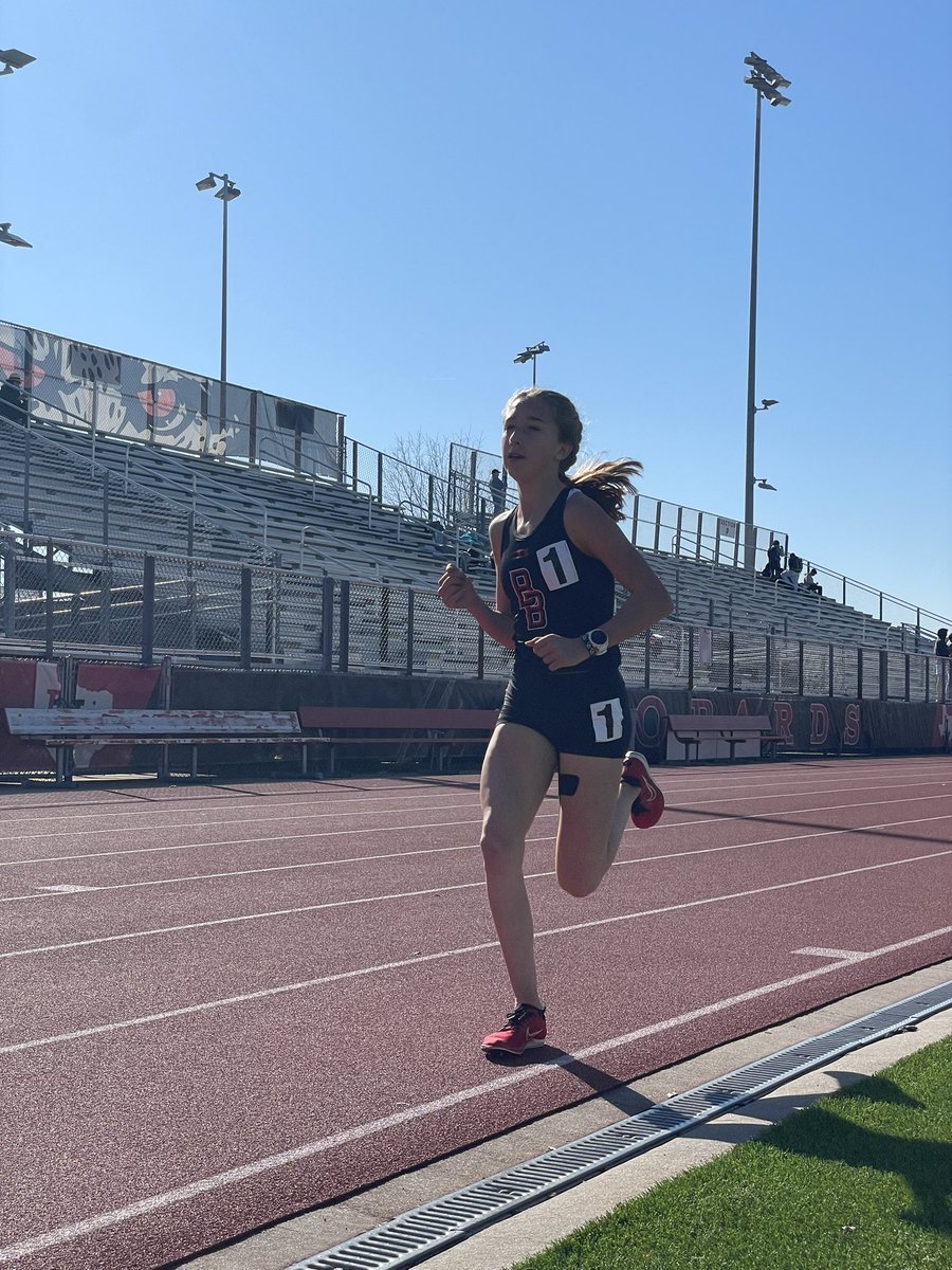 Congratulations to Macy Wingard for breaking her own school record again today in the 1600.  3rd place overall in a fast race.  <a href="/CSOSUAVE17/">Mr. Hailey</a> <a href="/DentonISDSports/">Denton ISD Athletics</a>