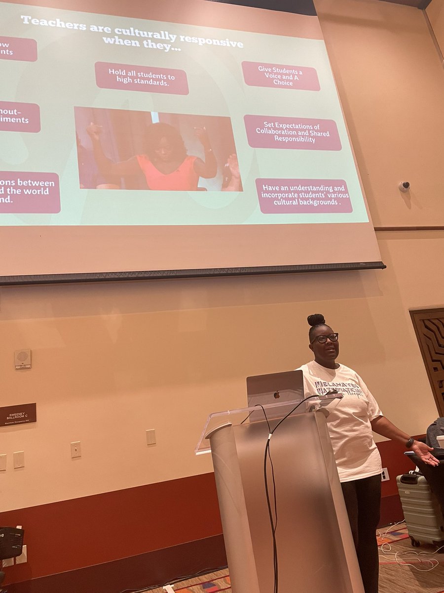 identityshaper's tweet image. @MsMarlaHunter brought the 🔥🔥🔥 with her session on building nurturing culturally responsive math classrooms! 

#midschoolmath