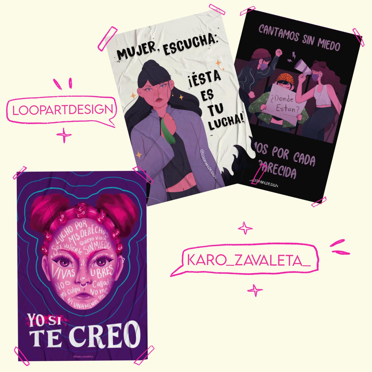 yellowpuffly's tweet photo. Este año no quise hacerlo sola y junto a talentosas ilustradoras les traemos estor carteles libres para que los usen como más les guste.
LINK  MEGA -
https://t.co/CfqedoZJq6
#feminismo #8m #ilustracion https://t.co/NKZbtaKpdZ