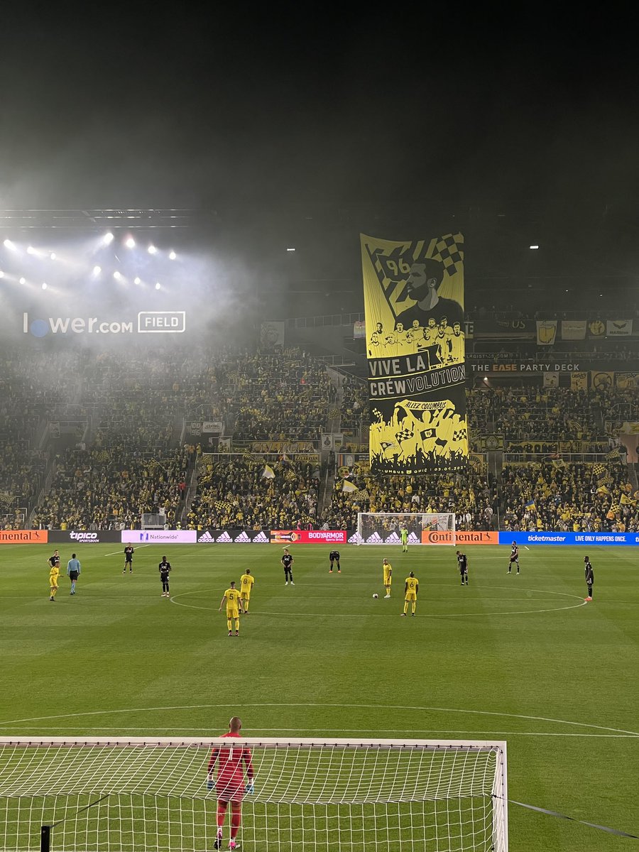NoahMeehann's tweet photo. Opening night in Cbus!!! #Crew96 #VamosColumbus https://t.co/CfpOuJFbQe