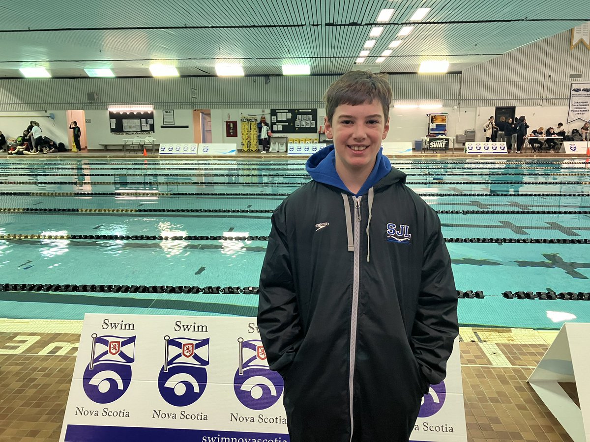 kearney_dean's tweet photo. Very proud of Teagan for qualifying and swimming in East Coast Championships (David Fry) at Dalhousie University. 5 swims completed and he has 4 personal best times. One day to go. #LegendsRISING https://t.co/0jkkzIoEgg