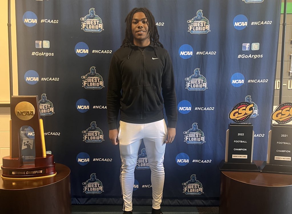 RoderickLTaylor's tweet photo. Had a great Junior Day visit @UWFFootball. Thanks for showing love @CoachJSand21k @CoachCWilsher @CoachWintrick 💙.@SteveNormand @BakerHSFootball @CoachCalcagni @terrancegood34 https://t.co/lzWarpht32