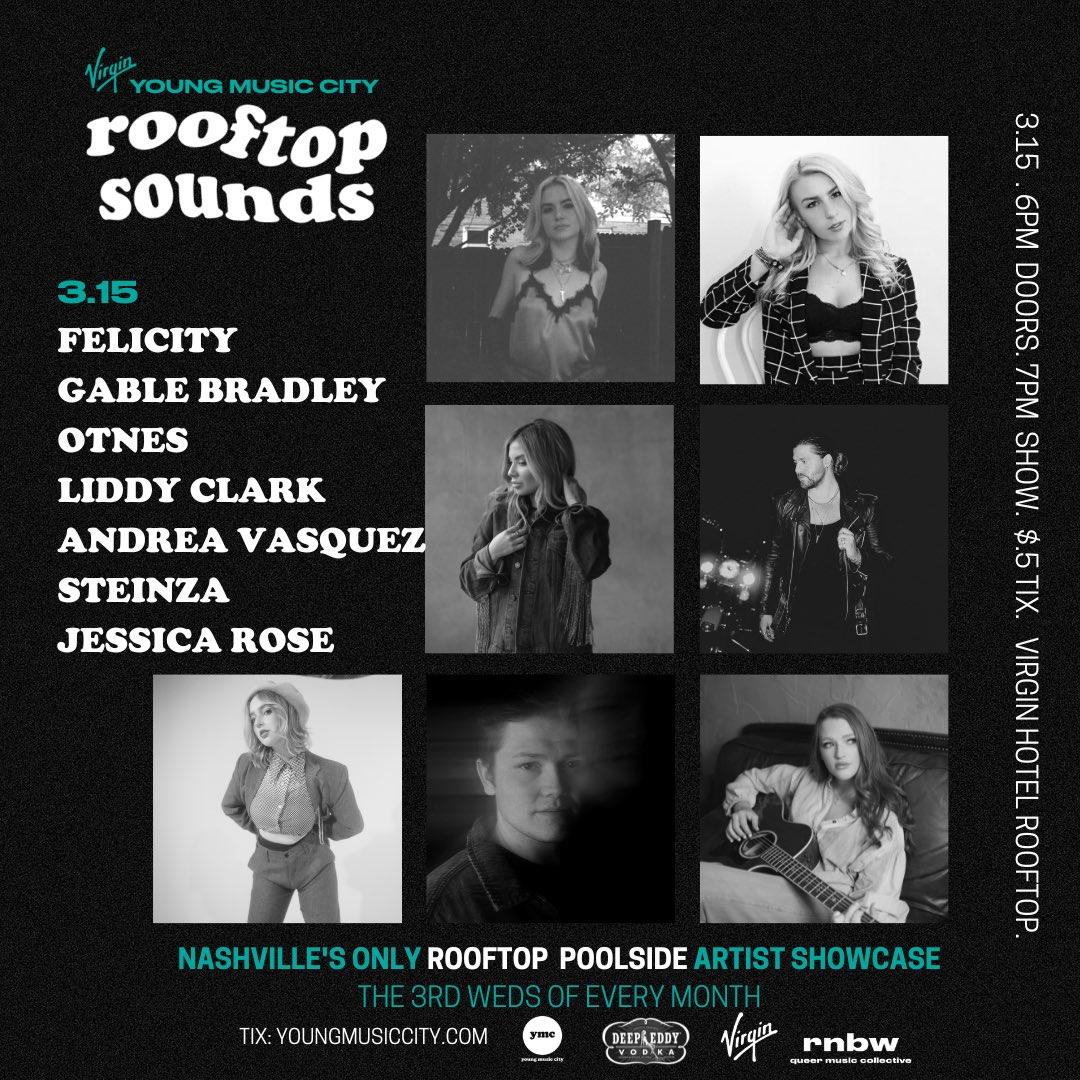 C u on the roof 3.15 👄
Tix: youngmusiccity.com