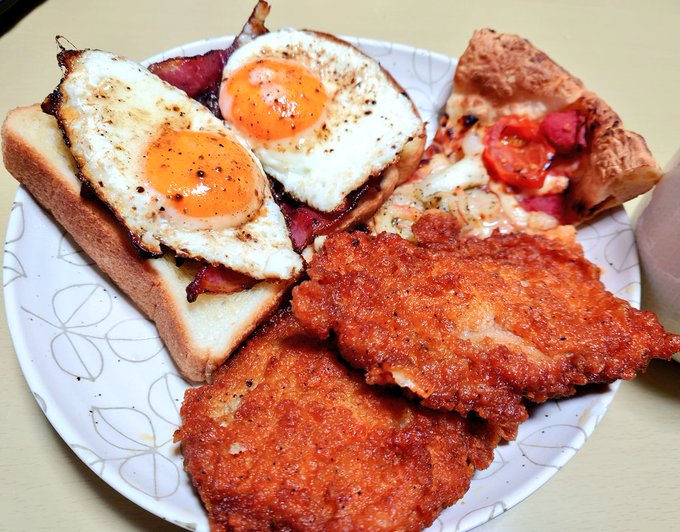 ごきげんな朝食できた 