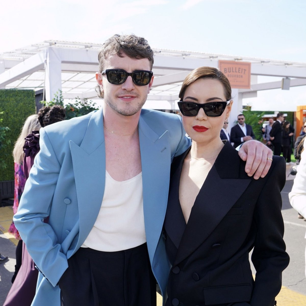 Paul Mescal and Aubrey Plaza at the Independent Spirit Awards 🖤