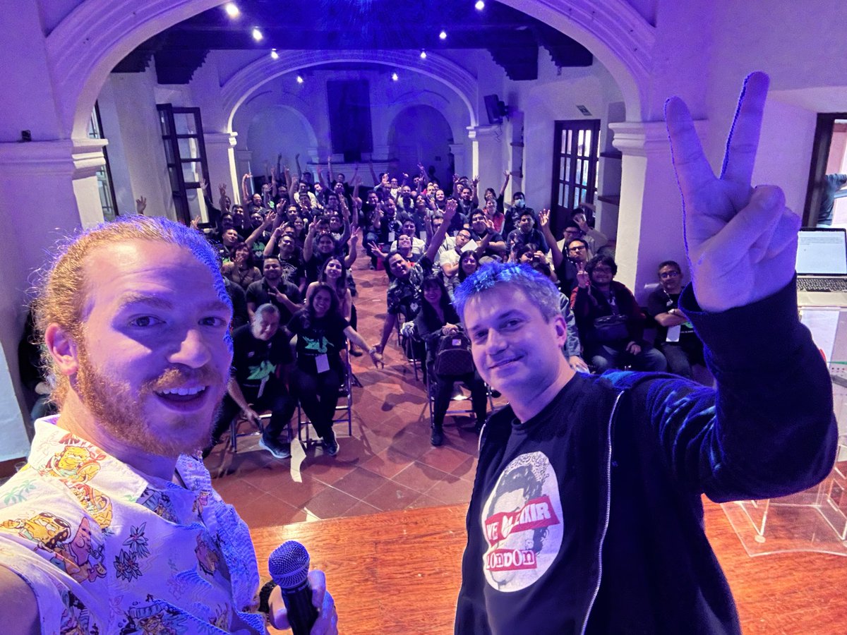 whatyouhide's tweet image. Spent the most FANTASTIC day at @CodeBEAMLiteMX. Delicious food, incredible venue, great people and great talks. And thank you @FrancescoC for allowing me to co-keynote with you.
Thanks for having me! 🇲🇽