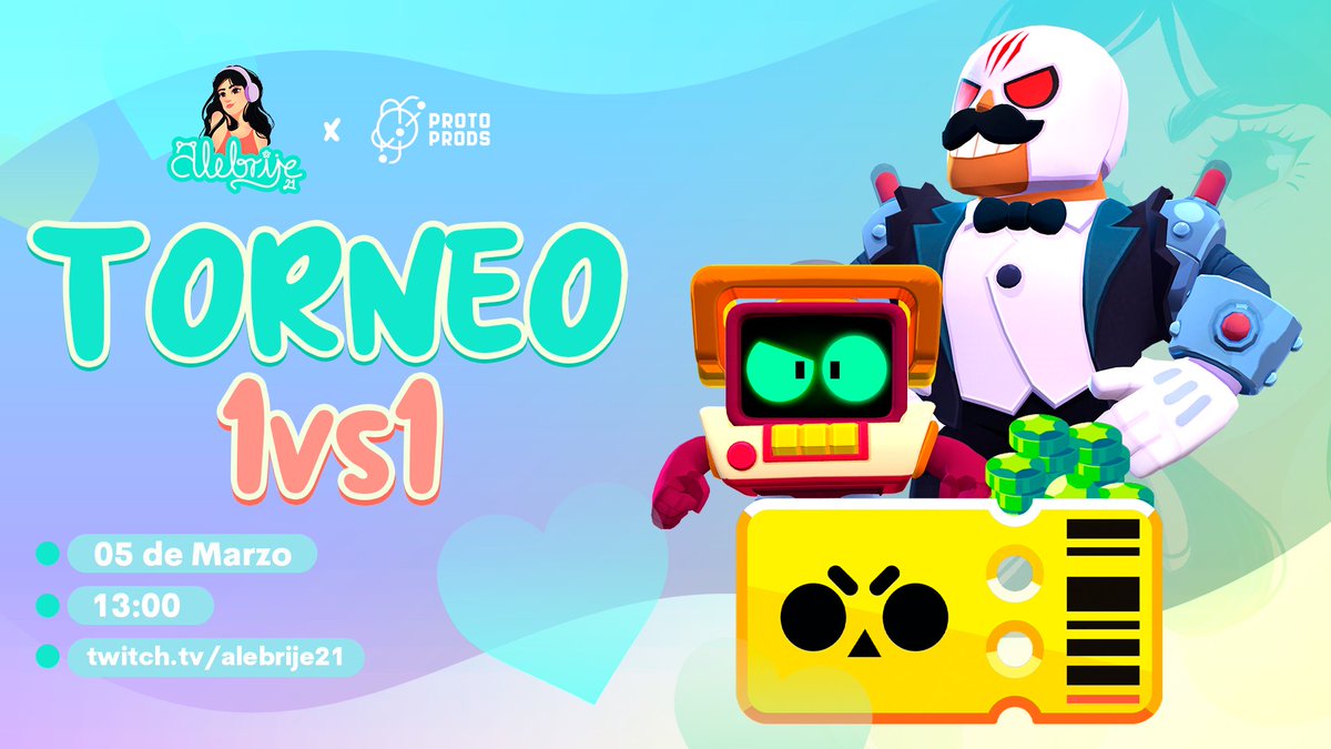 ✨MAÑANA TORNEO 1VS1 POR 1 BRAWL PASS✨

Requisitos para participar en los sorteos de gemas: 

✅Seguir a <a href="/alebrije_21/">Alebrije 🫧</a> 
✅Seguir a <a href="/ProtoProds/">We’ll see</a> 
✅Like y RT 
✅Etiqueta a tu amigo manco 

👉Stream: twitch.tv/alebrije21

-CUPOS LIMITADOS-