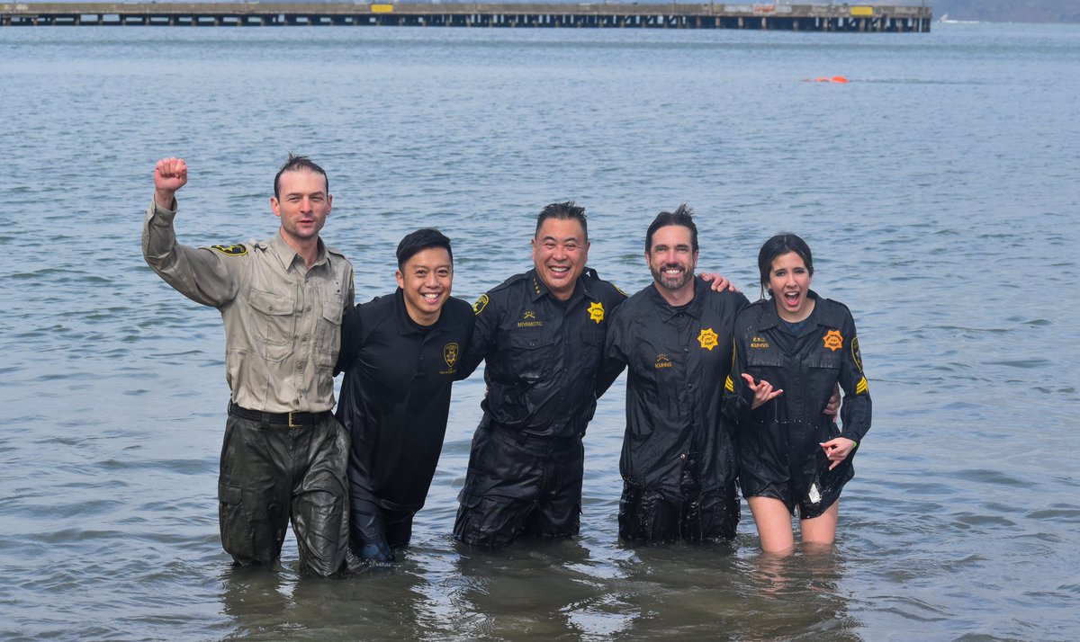 SONorCal's tweet photo. Thank you to everyone who participated in &amp; supported today’s San Francisco 5K/10K &amp; Polar Plunge! 💦🥶

More than 400 Plungers &amp; Runners braved torrential rain &amp; high winds to show their dedication to our athletes. Big thanks for supporting Special Olympics NorCal! https://t.co/099zecD4NE
