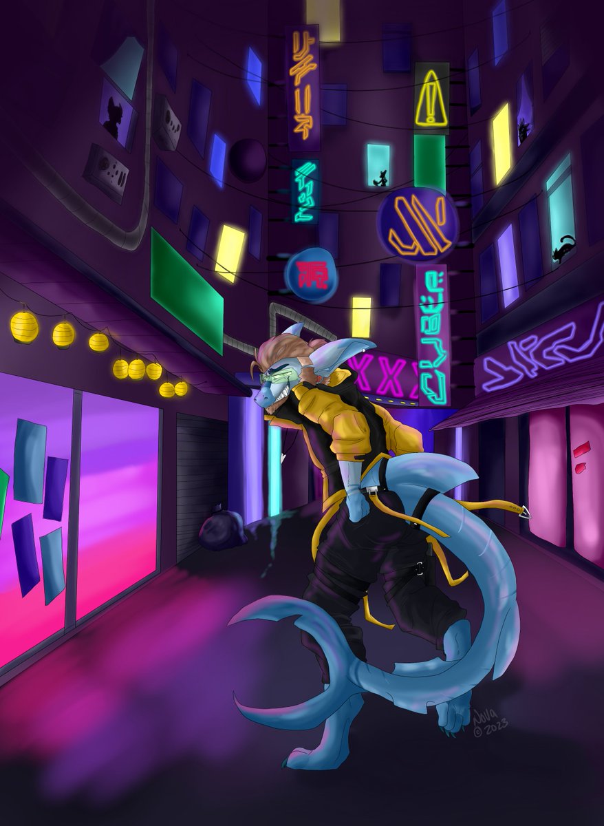captaindroids's tweet photo. "Welcome to Viper City, I'll show you the ins and outs of the streets" 
2 whole days to work on this but its done and I'm so proud of it!! My boy Theo is the main character (I also do these as commissions) https://t.co/9AjrPPJwYq