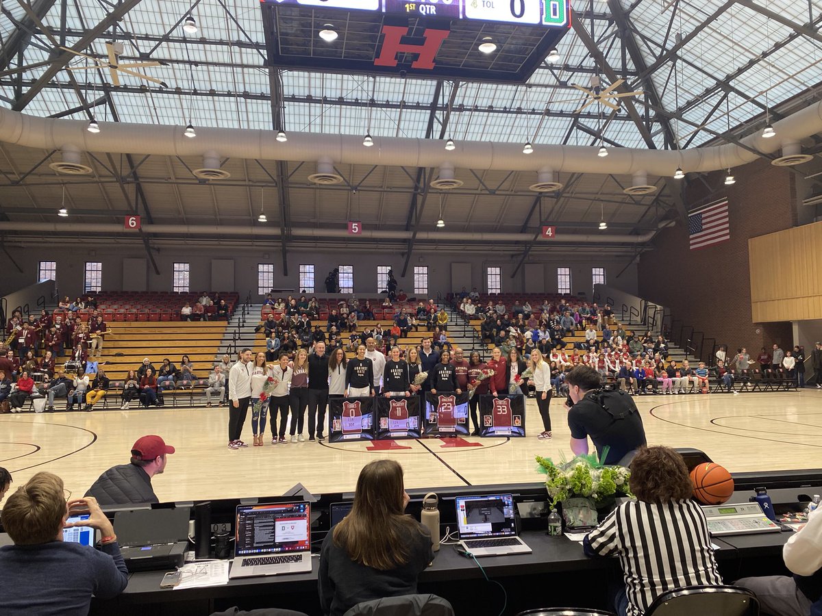 meg_ship's tweet photo. The @MedfieldAD and @mnick40 connection runs through @HarvardWBB A few fifth grade Medfield ballers were there to see, and celebrate, one of our own. #rolemodels #girlsinsports https://t.co/jyhAQTWugg