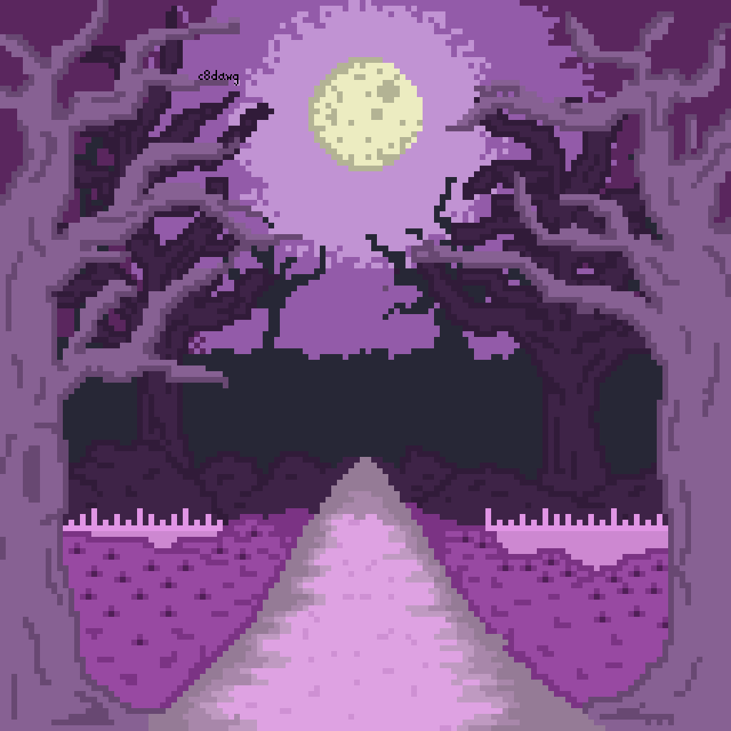 c8dawg's tweet image. My very first pixel art piece 💜 watcha think? 

#pixelart #pixel #pixelcommunity #pixelartist #purple #moon #moonart