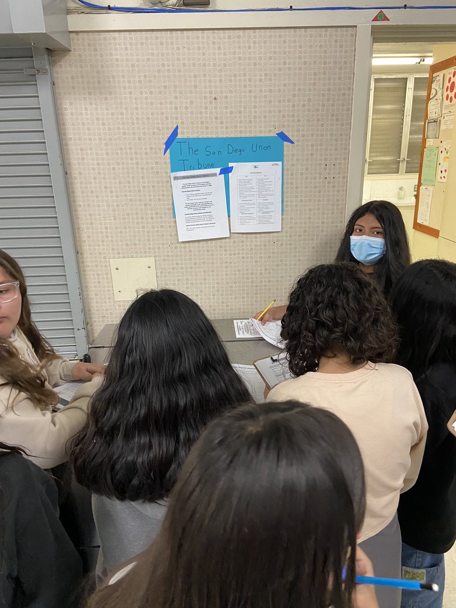 Students applying for their jobs for #JaBizTown. @OsideUSD @OsideSup