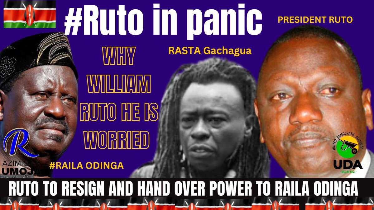 @WilliamsRuto
 
 #RUTO 
#RailaOdingaOnKTN  
#ODINGA
 #RAILA
#KENYA
#KenyansPoll   
#RUTO TO RESIGN