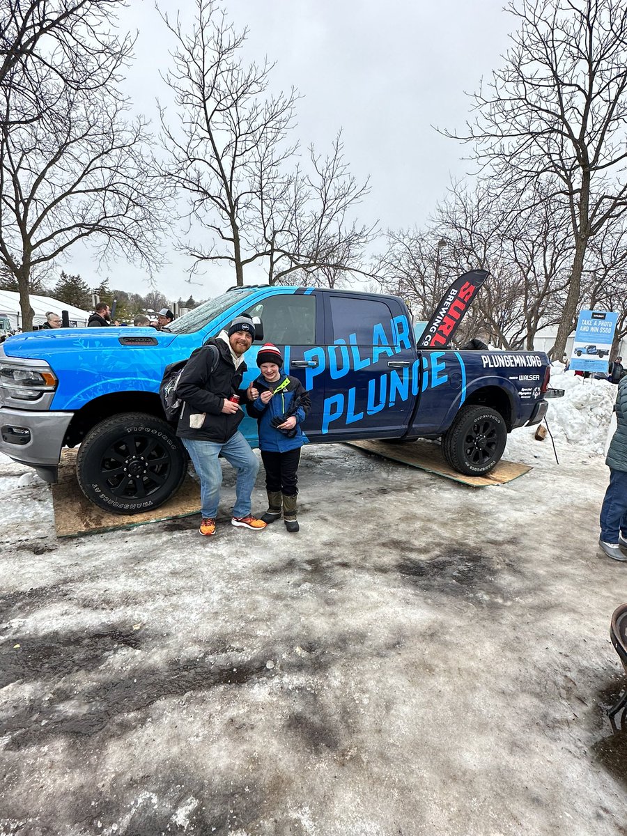 Jackson helped me find the Walser Automotive Group Ram 2500 pickup at the Minneapolis Polar Plunge for Special Olympics Minnesota. What a great looking truck for great cause!
<a href="/PlungeMN/">Polar Plunge for Special Olympics Minnesota</a> <a href="/WalserAutoGroup/">Walser Automotive Group</a>