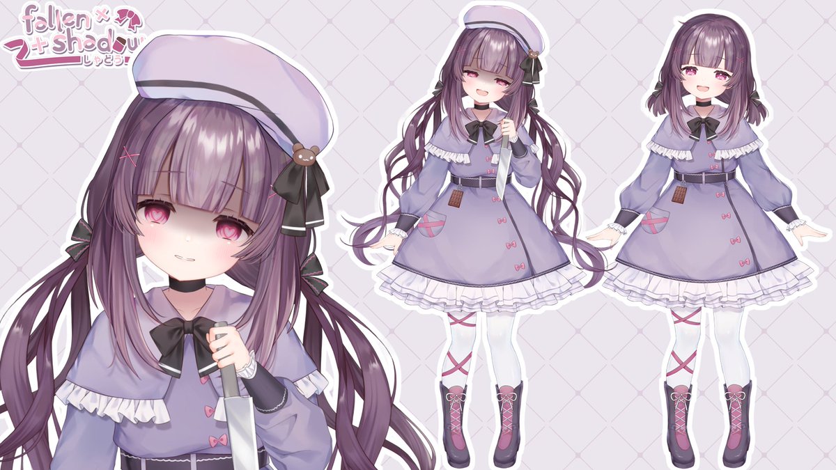 fallenshadow_YT's tweet photo. hello! my name is fallenshadow, and i'm a variety vtuber with a love for chocolate and cute girls! i just redebuted today, so please take care of me!

mamas: @_rucaco_ &amp; @Katloumi (@iron_vertex)

🎀 🍫 🔪

🎨#sliceofshadow
❤️ #fallenshadowlive
🔞#shaduoh
🥴#shondophrenic https://t.co/8MjPr2Ru4G