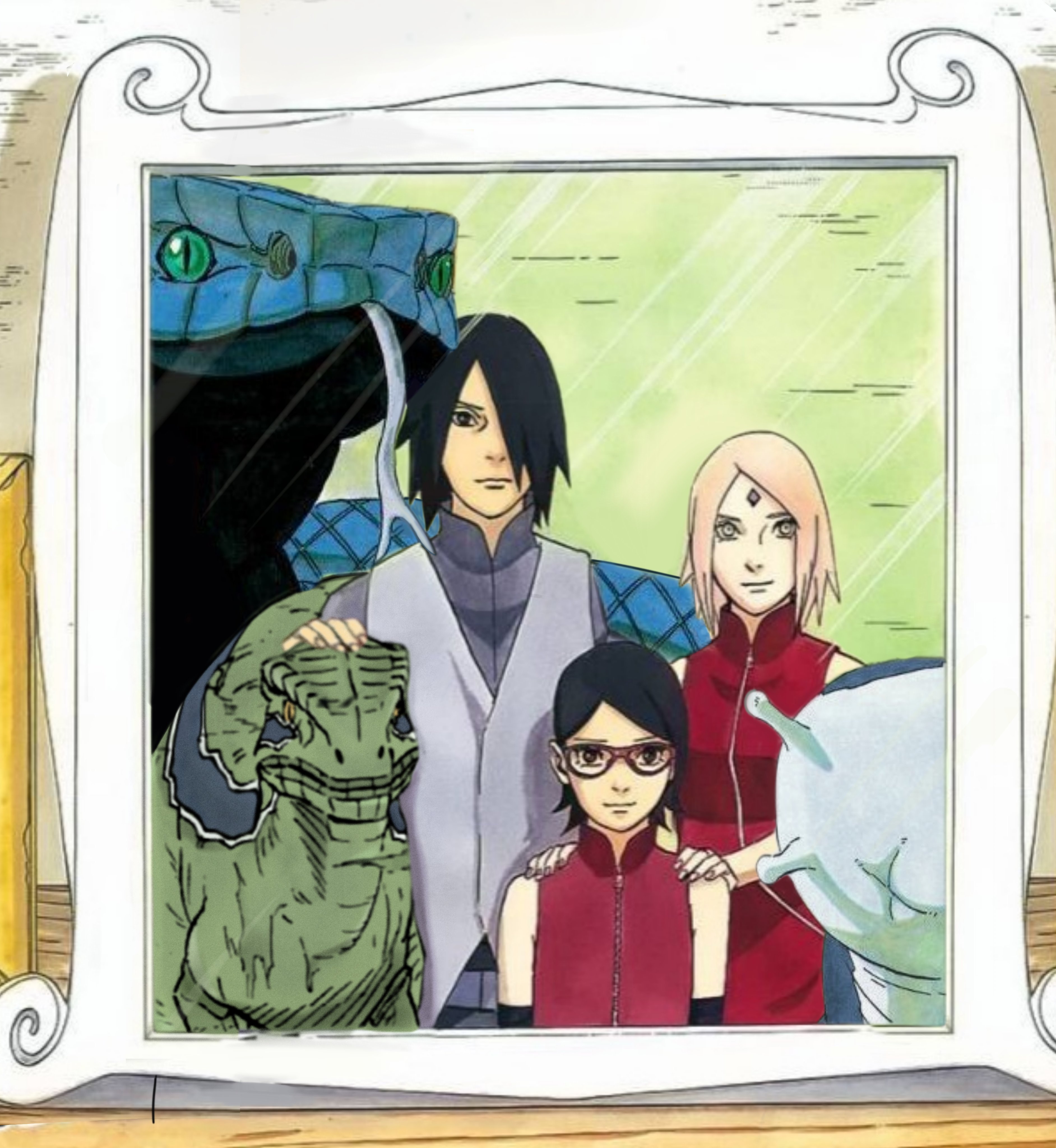 sunimage on X: “the child born between Sasuke and Sakura.” Sarada