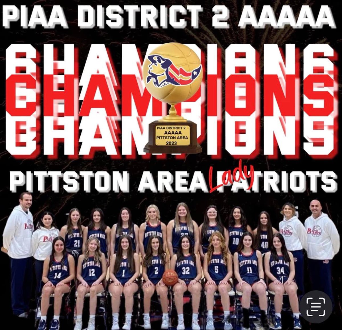 Congratulations Lady Patriots on winning the PIAA District 2 5A Championship!