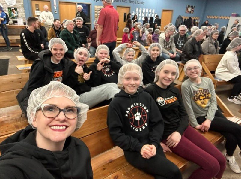 End of the season party included Texas Road House and Feed My Starving Children. <a href="/FYBAtigerhoops/">Farmingtonyouthbasketball</a>