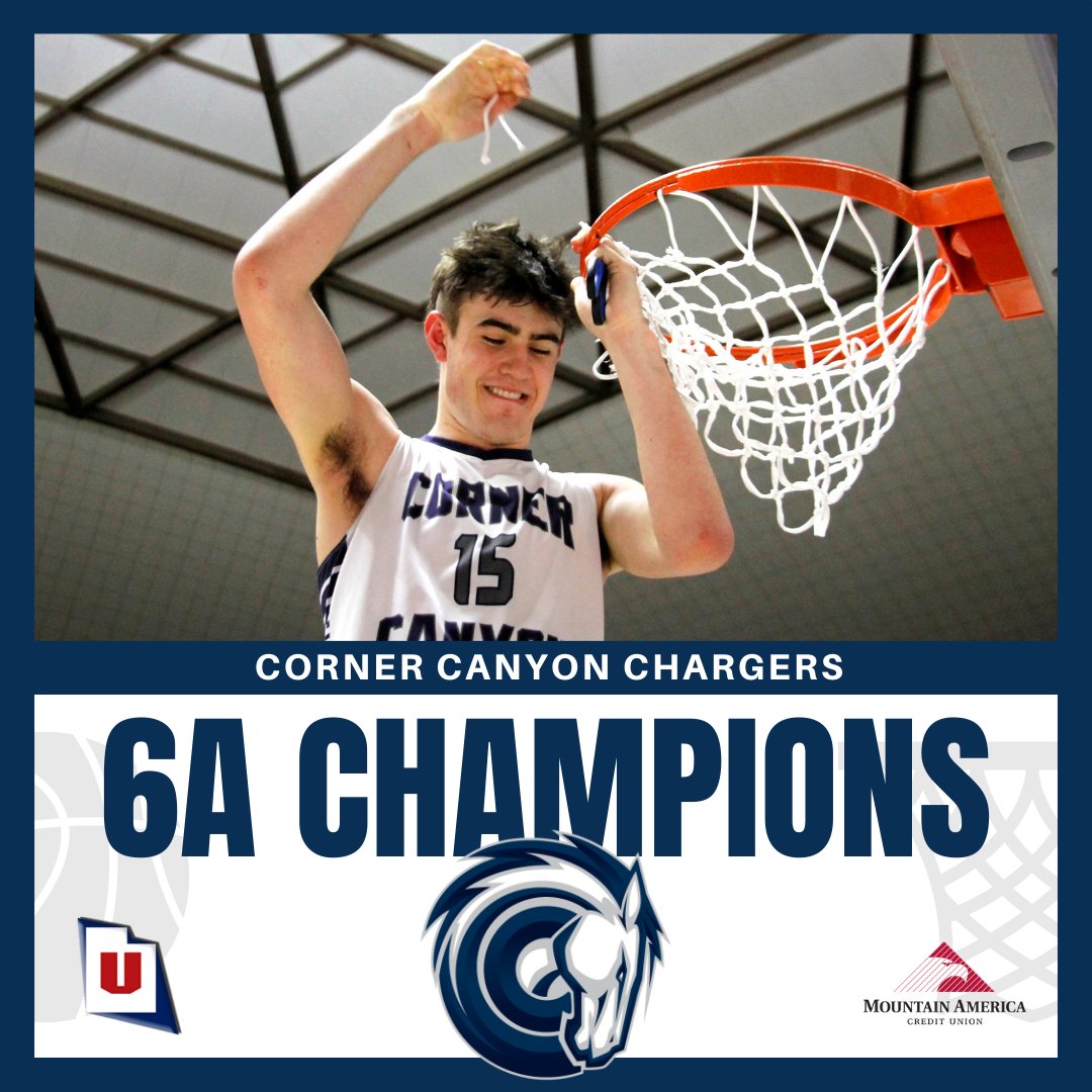 UHSAA (@uhsaainfo) on Twitter photo Hats off to the Corner Canyon Chargers, who have earned their second <a href="/MountainAmerica/">Mountain America CU</a> boys basketball title! 🏀 Hats off to the Corner Canyon Chargers, who have earned their second <a href="/MountainAmerica/">Mountain America CU</a> boys basketball title! 🏀