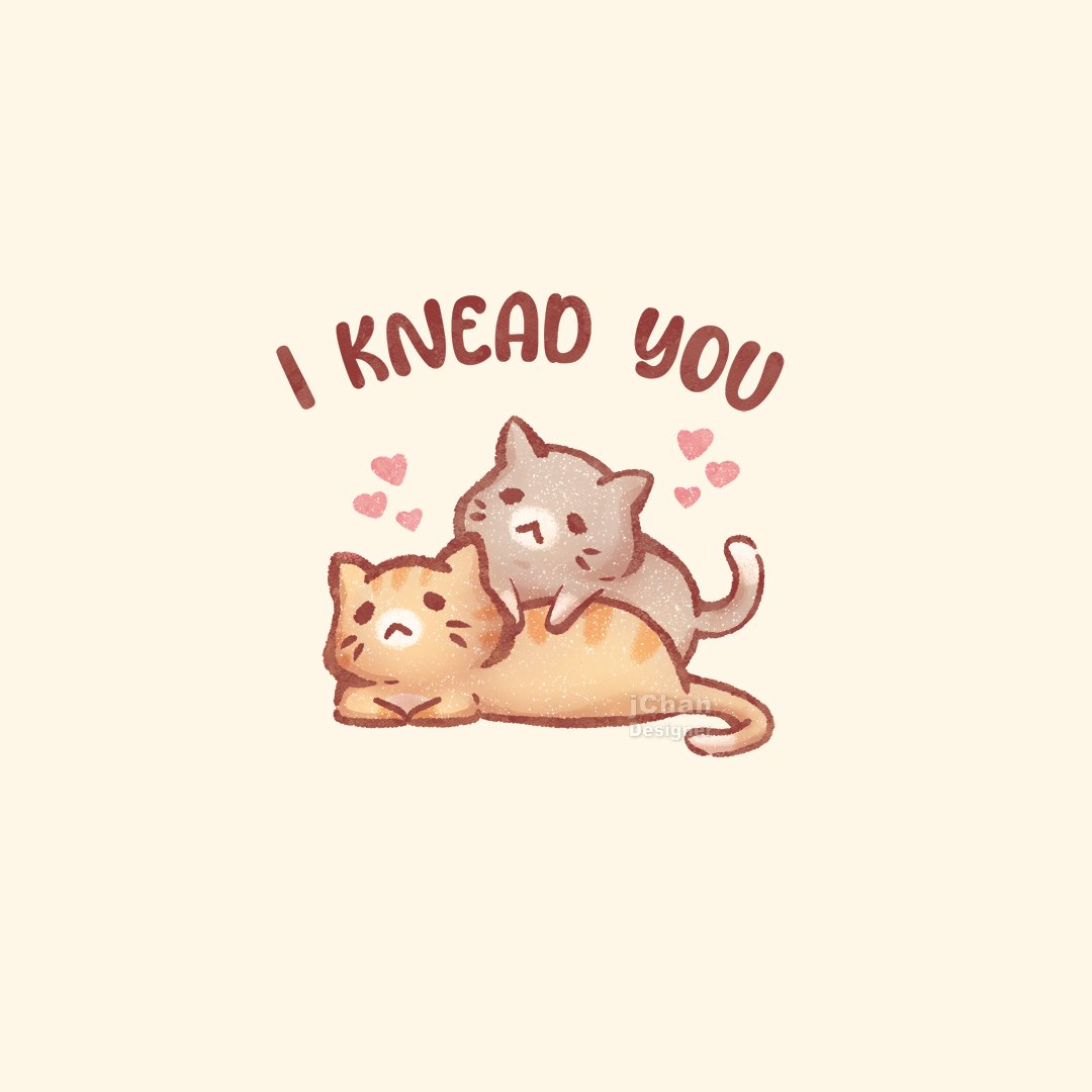 jchan_designer's tweet photo. I Knead You! Another design for Valentine's Day Card 💕
#catpuns #catdrawing #valentines #catartwork #illustration #valentinesdaygift #valentinesday2023 #neko #nekostagram #catarts #catartists #ikneadyou #valentinesgift #digitalart #digitalartwork #digitaldrawing https://t.co/r7v7XJ4tas