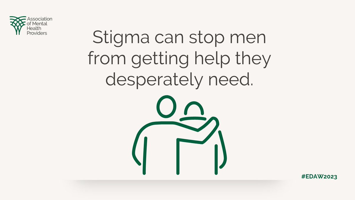 AssocMHP's tweet image. Early intervention is crucial to help men (and others) overcome eating disorders. Stigma is a barrier to men accessing the support they need. 

Find help for eating disorders from the @beatED website: tinyurl.com/4sy9atem

#MentalHealth #EDAW2023 #HelpMenGetHelp