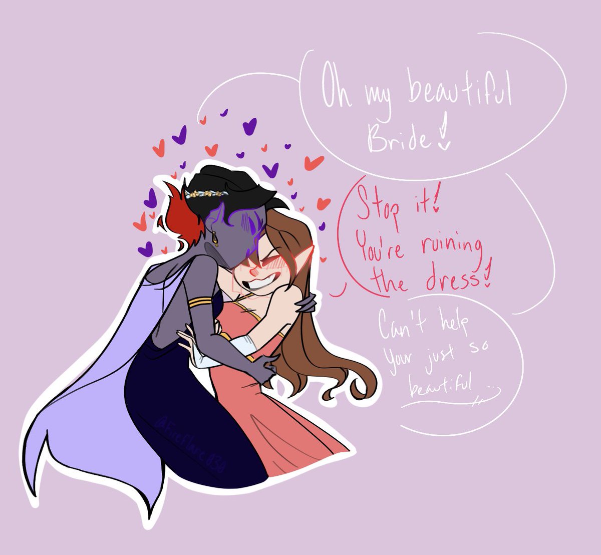 Fireflare030's tweet photo. My two main Oc’s falling in love again 💜❤️ #ocs #gayocs #gayart #fyp https://t.co/UrBXI8wEg6