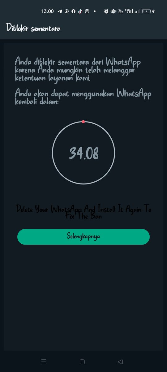 Aprillina__'s tweet photo. udah 2x ini wa terblokir 
kek mana ni ceritanya😭
mana kerjaan numpuk😩
gimana nih min @AlexModscom 

#gbwa
#gbwaterblokir 
#WhatsApp https://t.co/4WkcqIQXAa